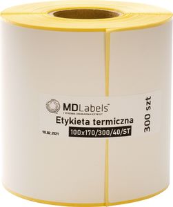MD Labels Etykiety termiczne 100x170mm 300szt 1
