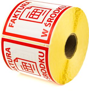 MD Labels Naklejki Etykiety Ostrzegawcze Faktura w środku 1000szt 2