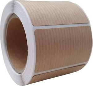 MD Labels etykiety naklejki kraftowe na rolce 50 x 30 mm - 250 szt- gilza 40 mm 4