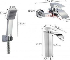 YokaHome stojąca chrom 1