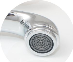 Bateria umywalkowa YokaHome Retro stojąca chrom 5