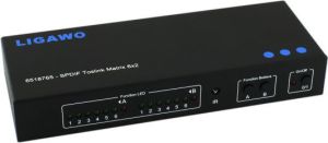 Ligawo Splitter Toslink 6x1, SPDIF, czarny - 6518765 1
