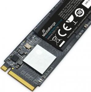 Dysk SSD MediaRange 1TB M.2 2280 PCI-E x4 Gen3.1 NVMe (MR1033) 2