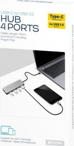HUB USB Platinet 4x USB-A 3.0 (PMMA9071) 3