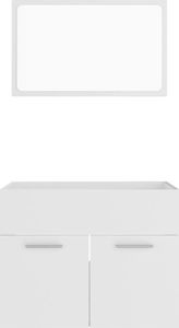 vidaXL 2-częściowy zestaw mebli łazienkowych, biały, płyta wiórowa 5