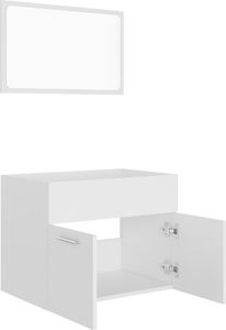 vidaXL 2-częściowy zestaw mebli łazienkowych, biały, płyta wiórowa 6
