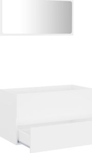 vidaXL 2-częściowy zestaw mebli łazienkowych, biały, płyta wiórowa 5