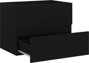 vidaXL 2-częściowy zestaw mebli łazienkowych, czarny, płyta wiórowa 11