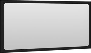 vidaXL 2-częściowy zestaw mebli łazienkowych, czarny, płyta wiórowa 8