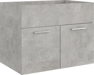 vidaXL 2-częściowy zestaw mebli łazienkowych, szary, płyta wiórowa 8