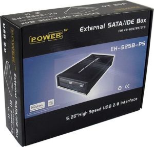 Kieszeń LC-Power Obudowa na napędy optyczne 5.25" (EH-525B-PS) 3