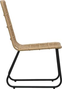 vidaXL 5-cz. zestaw mebli ogrodowych, rattan PE i szkło (3060233) 8