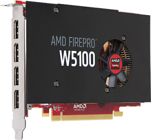 Karta graficzna HP AMD FIREPRO W5100 4GB GDDR5 (128 bit) 4x DisplayPort, BOX (J3G92AT) 1