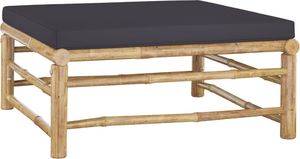 vidaXL 6-cz. zestaw mebli do ogrodu, ciemnoszare poduszki, bambus 7