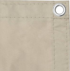 vidaXL Parawan balkonowy, beżowy, 75x500 cm, tkanina Oxford 3