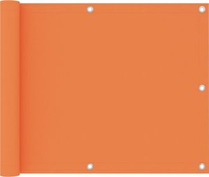 vidaXL Parawan balkonowy, pomarańczowy, 75x500 cm, tkanina Oxford 1