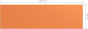 vidaXL Parawan balkonowy, pomarańczowy, 90x300 cm, tkanina Oxford 5
