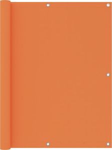 vidaXL Parawan balkonowy, pomarańczowy, 120x400 cm, tkanina Oxford 1