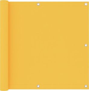 vidaXL Parawan balkonowy, żółty, 90x400 cm, tkanina Oxford 1