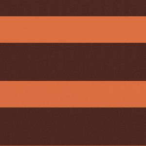 vidaXL Parawan balkonowy, pomarańcz i brąz, 90x400 cm, tkanina Oxford 2