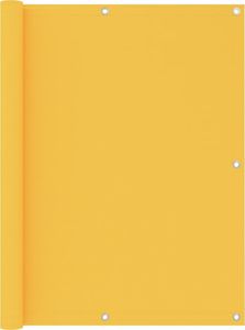 vidaXL Parawan balkonowy, żółty, 120x600 cm, tkanina Oxford 1