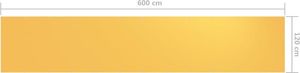 vidaXL Parawan balkonowy, żółty, 120x600 cm, tkanina Oxford 5