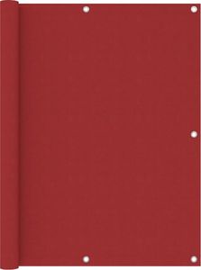 vidaXL Parawan balkonowy, czerwony, 120x300 cm, tkanina Oxford 1