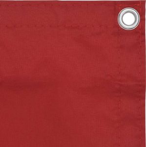 vidaXL Parawan balkonowy, czerwony, 120x300 cm, tkanina Oxford 3