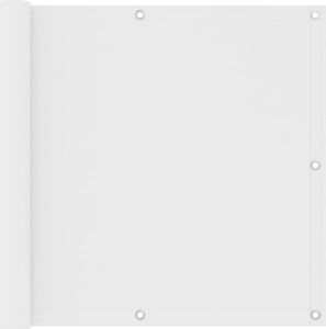 vidaXL Parawan balkonowy, biały, 90x500 cm, tkanina Oxford 1