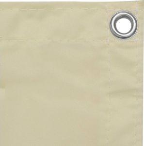 vidaXL Parawan balkonowy, kremowy, 120x600 cm, tkanina Oxford 3