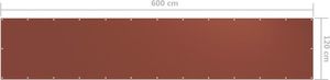 vidaXL Parawan balkonowy, terrakota, 120x600 cm, tkanina Oxford 5