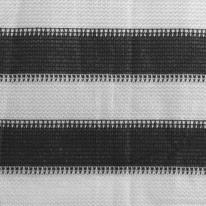 vidaXL Parawan balkonowy z HDPE, 120x400 cm, antracytowo-biały 3