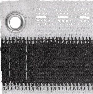 vidaXL Parawan balkonowy z HDPE, 120x400 cm, antracytowo-biały 4