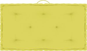 vidaXL Poduszka na podłogę lub paletę, zielona, 73x40x7 cm, bawełna 1