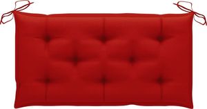 vidaXL Poduszka na ławkę ogrodową, czerwona, 100x50x7 cm, tkanina 1