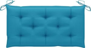 vidaXL Poduszka na ławkę ogrodową, jasnoniebieska, 100x50x7cm, tkanina 1