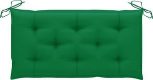 vidaXL Poduszka na ławkę ogrodową, zielona, 100x50x7 cm, tkanina 1