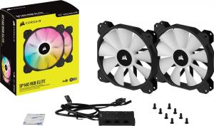 Wentylator Corsair iCUE SP140 RGB ELITE Performance 2-pack + Lighting Node CORE (CO-9050111-WW) 11