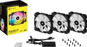 Wentylator Corsair iCUE SP120 RGB ELITE Performance 3-pack +  Lighting Node CORE (CO-9050109-WW) 11