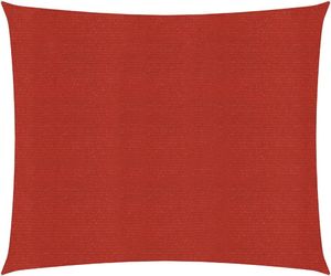 vidaXL Żagiel przeciwsłoneczny, 160 g/m, czerwony, 2,5x2,5 m, HDPE 1