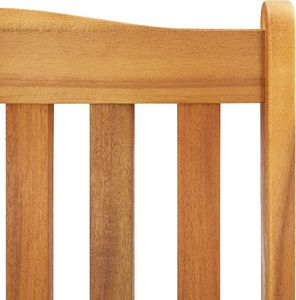 vidaXL Fotel bujany z poduszkami, lite drewno akacjowe 5