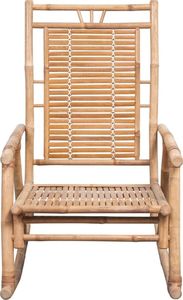vidaXL Fotel bujany z poduszką, bambusowy 3