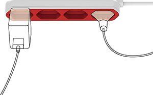 PowerCube Przedłużacz PowerBar USB 1,5m szary (9102/PB2SEU) 2