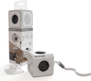 PowerCube Przedłużacz Extended USB 1,5m szary Typ F (1406GY/DEEUPC) 3