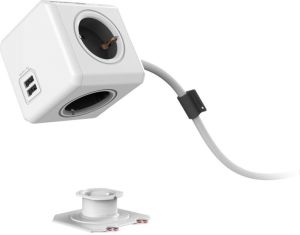 PowerCube Przedłużacz Extended USB 1,5m szary Typ F (1406GY/DEEUPC) 4