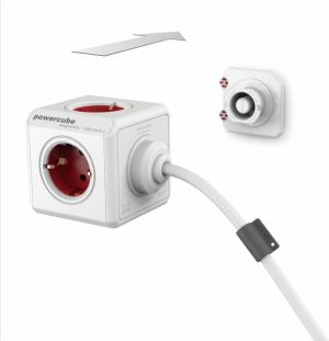PowerCube Przedłużacz Extended 3m czerwony Typ F (1307/DEEXPC) 4