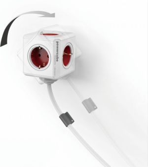 PowerCube Przedłużacz Extended 3m czerwony Typ F (1307/DEEXPC) 5