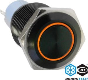DimasTech Przycisk LED 19mm Pomarańczowy (PD041) 1
