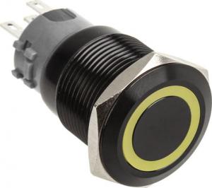 DimasTech Przycisk LED 19mm Żółty (PD048) 1