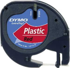 Dymo Letratag red 12mm x 4 m 91223 (S0721680) 1